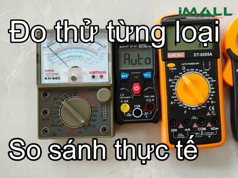 So sánh ampe kìm và đồng hồ vạn năng