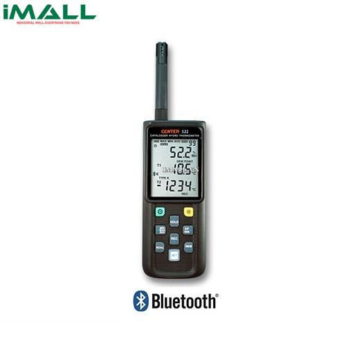 Bộ ghi dữ liệu nhiệt độ/độ ẩm cầm tay CENTER 522 (K/J/E/T/N/R/S Type, Datalogger, Bluetooth)0