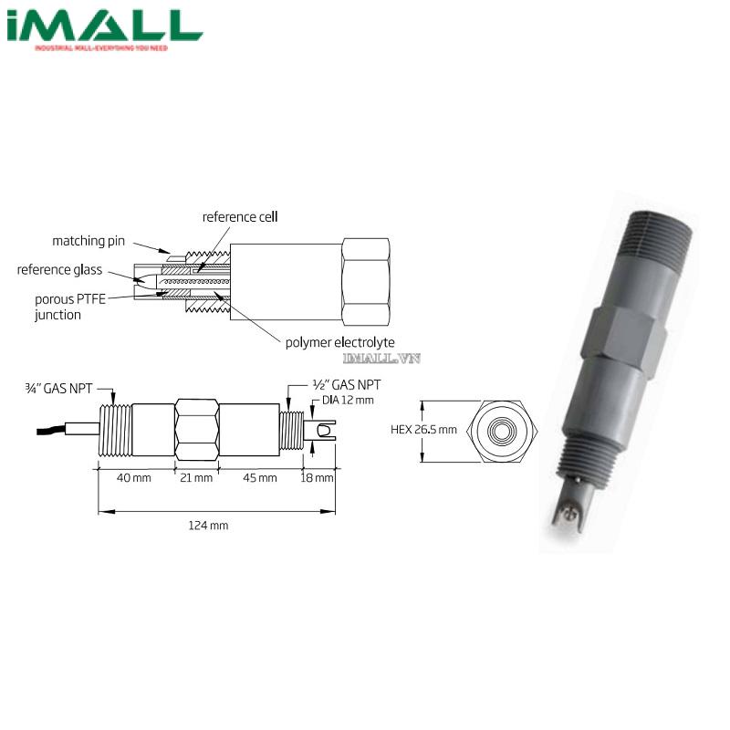 Điện Cực pH HANNA HI1002/3 (cổng BNC, cáp 3m)0