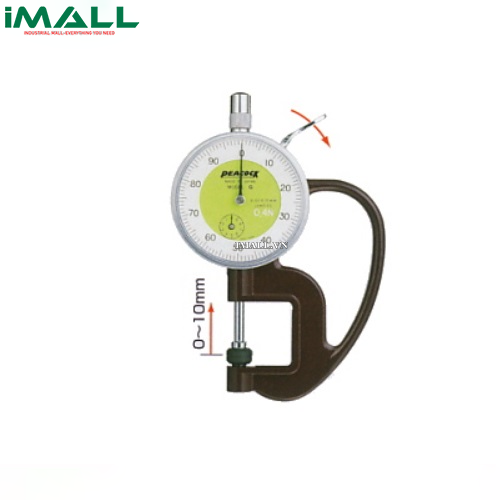 Đồng hồ đo độ dày Peacock G-0.4N (0-10mm, 0.01mm)0