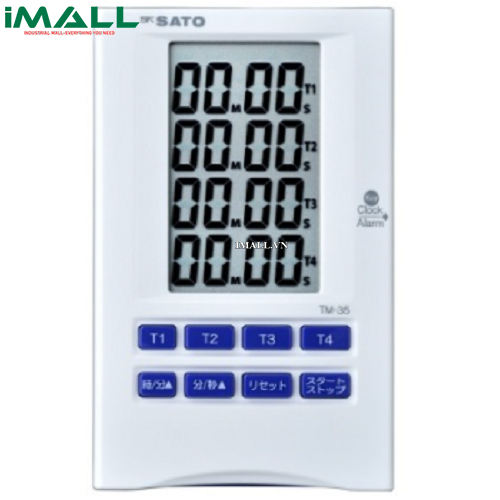 Đồng hồ hẹn giờ dùng trong nhà bếp skSATO TM-35 (1708-02) (4 kênh, đếm lên/xuống)0