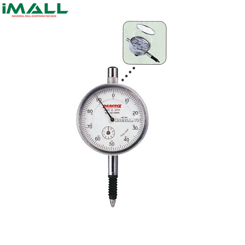 Đồng hồ so Peacock 107-SWA (10mm, 0.01mm, Chống nước)0