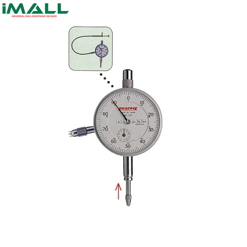 Đồng hồ so Peacock 107F-RE (10mm, 0.01mm)