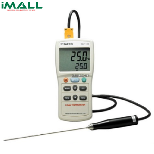 Máy đo nhiệt độ tiếp xúc kiểu K skSATO SK-1110 (8014-03) (1 kênh, -50 to 1300°C)0