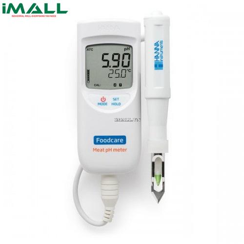 Máy đo pH/nhiệt độ cầm tay cho thịt HANNA HI99163 (-2.0~16.0 pH; -5.0~105.0°C)