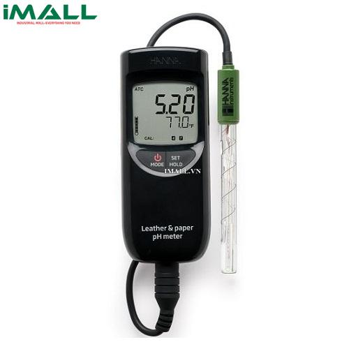Máy đo pH/nhiệt độ cầm tay cho thuộc da và giấy HANNA HI99171 (-2.0~16.0 pH; -5.0~105.0°C)0