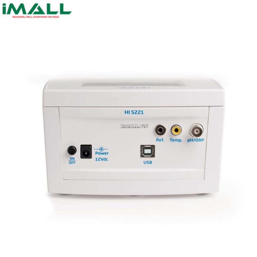 Máy đo pH/ORP để bàn HANNA HI5221-02 (-2.000~20.000 pH, Ghi dữ liệu)0