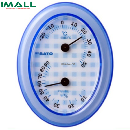 Nhiệt ẩm kế dạng cơ skSATO 1016-20 (-20~50°C, 10~90%rh) (Màu xanh)0