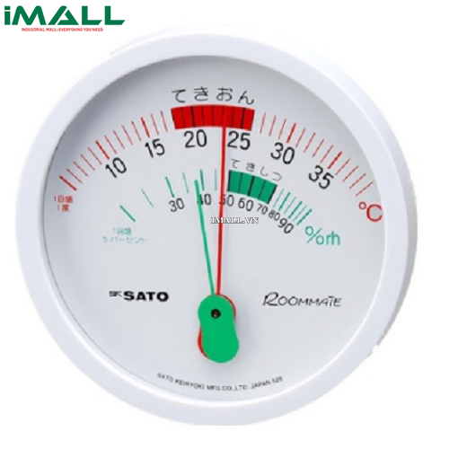 Nhiệt ẩm kế dạng cơ skSATO Roommate (1024-00) (5~39°C, 20~100%rh)0