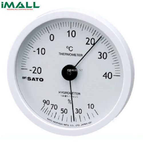 Nhiệt ẩm kế dạng cơ skSATO Whitey (1022-00) (-20~40°C, 10~90%rh)