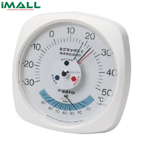 Nhiệt ẩm kế dạng kim skSATO MINI-MAX TYPE I (7308-00) (-30~50°C, 25~95%rh)