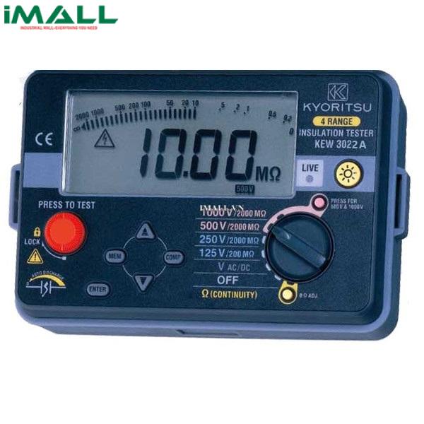 Đồng hồ đo điện trở cách điện, (Mêgôm mét) KYORITSU 3022A (50V, 100V, 250V, 500V/2GΩ)