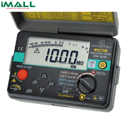 Đồng hồ đo điện trở cách điện, (Mêgôm mét) KYORITSU 3023A (100V, 250V, 500V, 1000V/2GΩ)