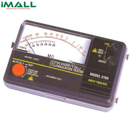 Đồng hồ đo điện trở cách điện, (Mêgôm mét) KYORITSU 3165 (500V/1000MΩ)