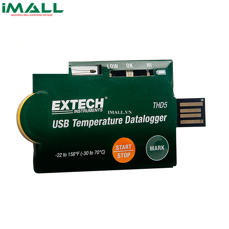 Bộ ghi dữ liệu nhiệt độ USB EXTECH THD5 (-30 đến 70°C)
