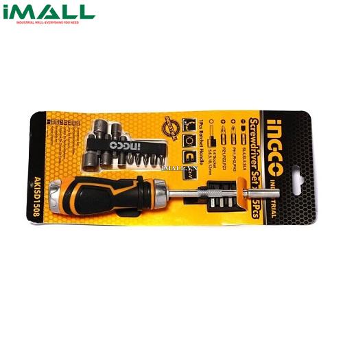 Bộ tuốc nơ vít đa năng 15 chi tiết INGCO AKISD1508