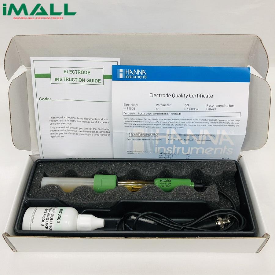 Điện cực pH HANNA HI1230B (Thân nhựa PEI, chuẩn BNC)0