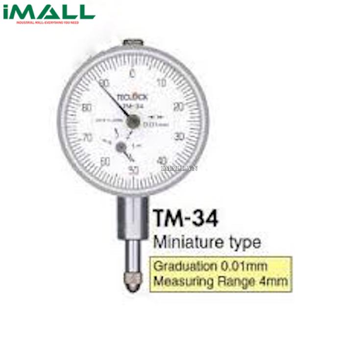 Đồng hồ so loại nhỏ TECLOCK TM-34 (4mm, 0.01mm)