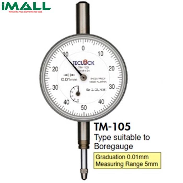 Đồng hồ so TECLOCK TM-105 (5mm, 0.01mm)