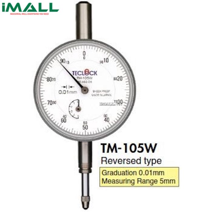 Đồng hồ so TECLOCK TM-105W (5mm, 0.01mm)