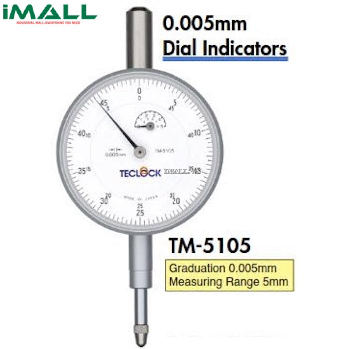 Đồng hồ so (5mm, 0.005mm) TECLOCK TM-5105