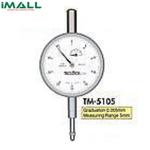 Đồng hồ so TECLOCK TM-5105f (5mm/0.005mm; Lưng phẳng)0