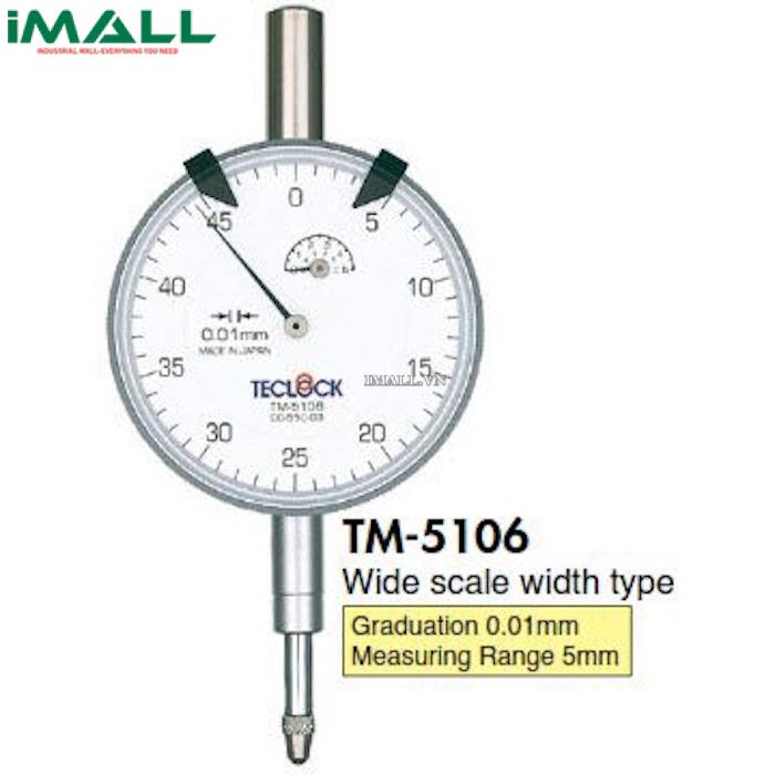 Đồng hồ so TECLOCK TM-5106 (5mm, 0.01mm)