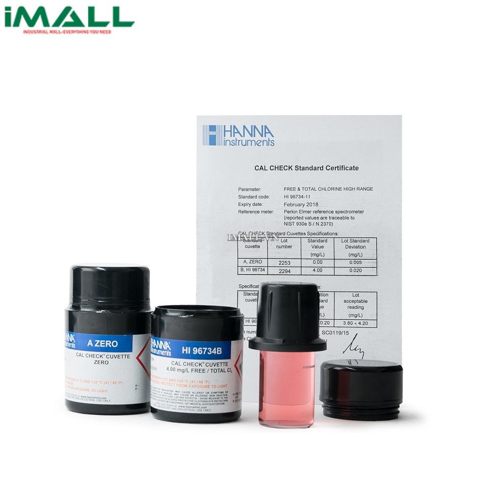 Dung Dịch Chuẩn CAL Check Clo Dư Và Clo Tổng Cho Máy Đo Quang HANNA HI97701-110