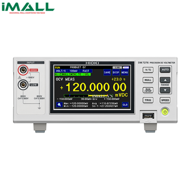 Máy đo điện áp DC Hioki DM7276-01 (100 mV~1000 V, ±9ppm)