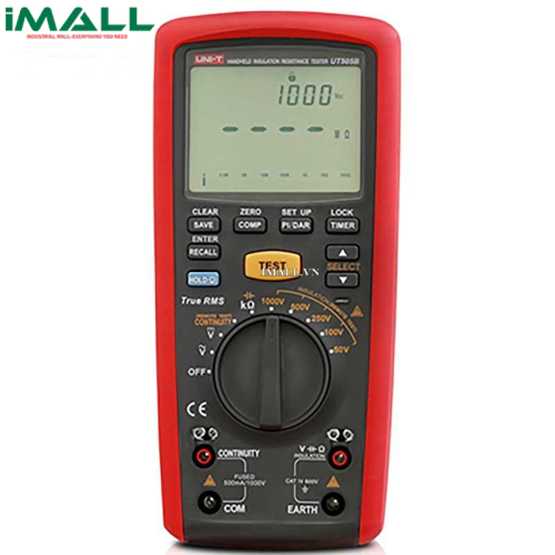 UNI-T UT505B Handheld Insulation Resistance Tester (1000V, 200GΩ, True RMS)0