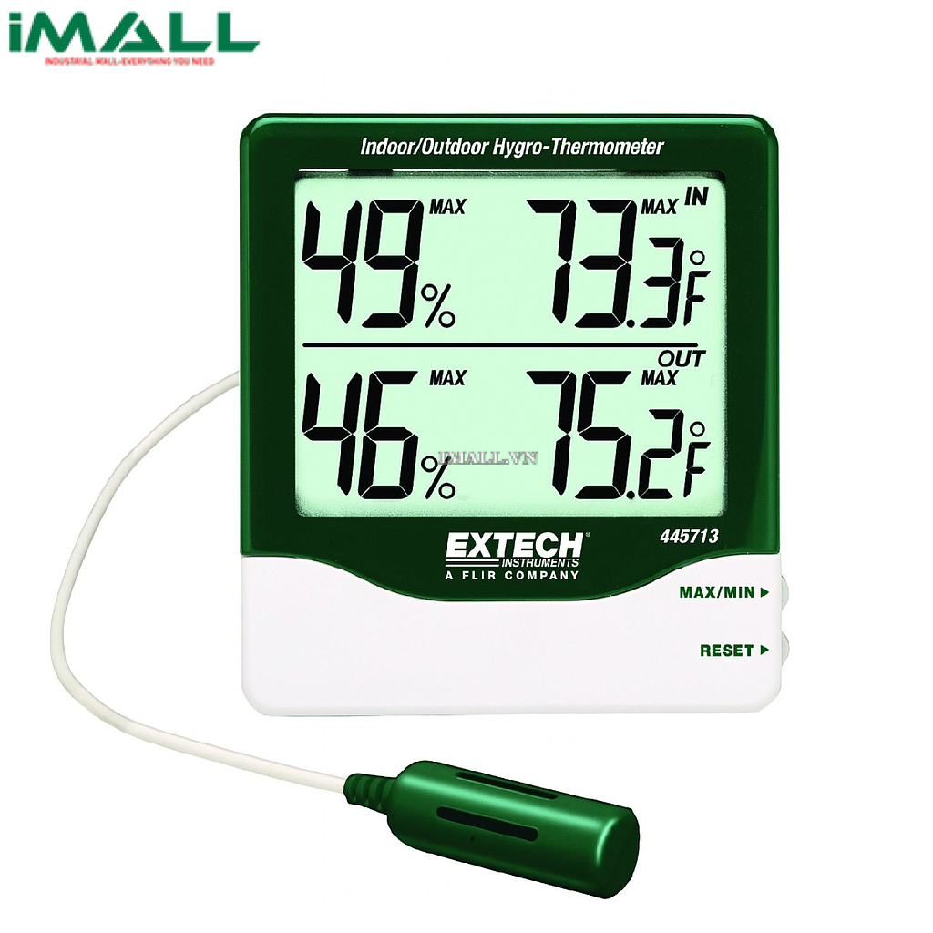 Máy đo nhiệt độ, độ ẩm Extech 445713 (trong nhà và ngoài trời)