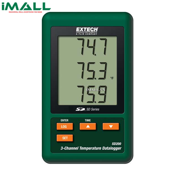 Máy đo nhiệt độ tiếp xúc 3 kênh Extech SD200 (datalogger)0