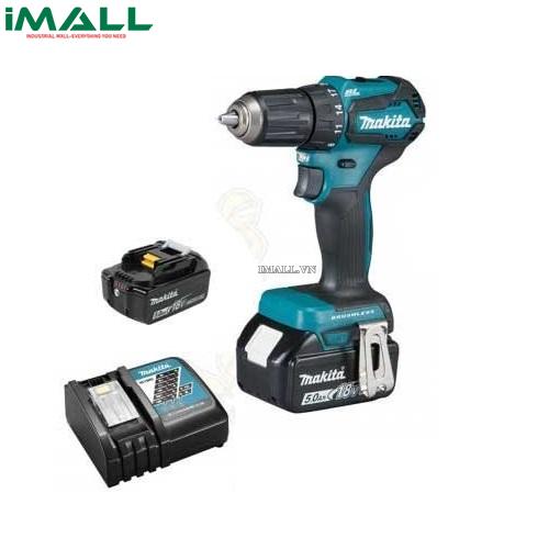 Máy khoan vặn vít dùng pin Makita DDF483RTE (18V:5Ah)0