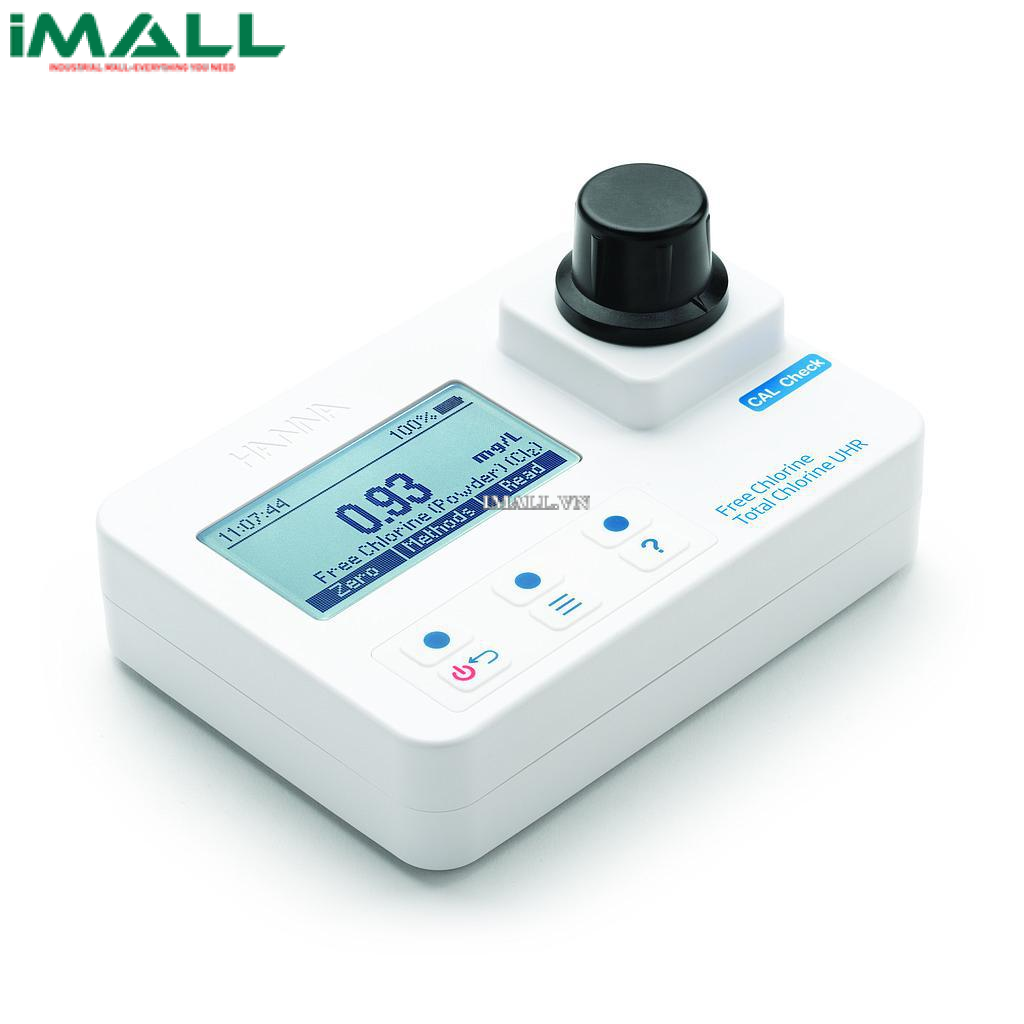 Máy quang đo Clo dư và Clo tổng thang cao HANNA HI97771 (Free Clo: 0-5 mg/L, Total Clo: 0- 500 mg/L)0