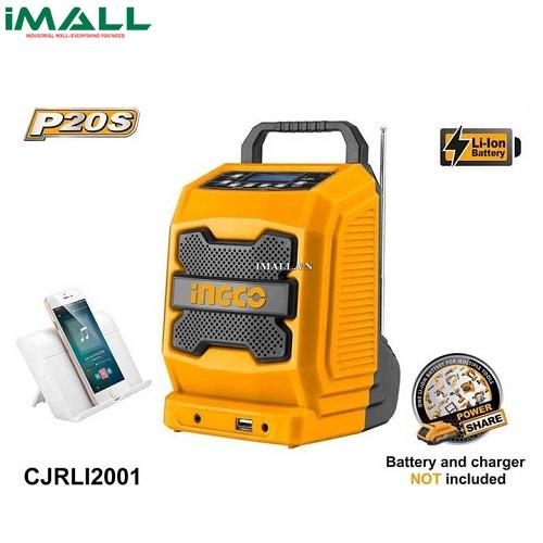 Radio (loa) công trường dùng pin Ingco CJRLI2001 (20V )0