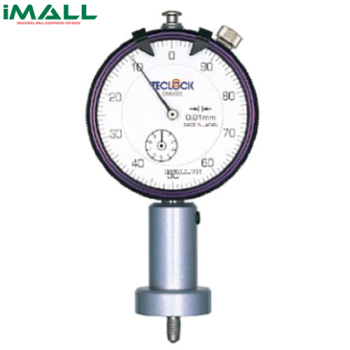 Đồng hồ đo độ sâu kiểu cơ TECLOCK DM-283 (10mm/0.01mm)(Đế tròn)