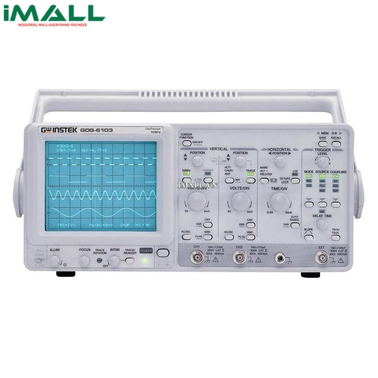 Máy hiện sóng tương tự GW INSTEK GOS-6103C ( 100MHz, 2CH, Delayed Sweep)0