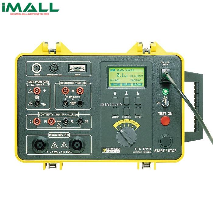 Máy kiểm tra an toàn thiết bị điện Chauvin Arnoux C.A 6121 (0~2.00 kV, 200~500 mA, 2.00~19.99 MΩ)0
