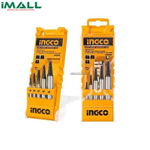 Bộ mũi taro lấy ốc gãy 5 chi tiết Ingco ASE008 (3-18mm)