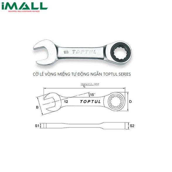 Cờ lê vòng miệng tự động ngắn TOPTUL AOAB0808 (8mm)0