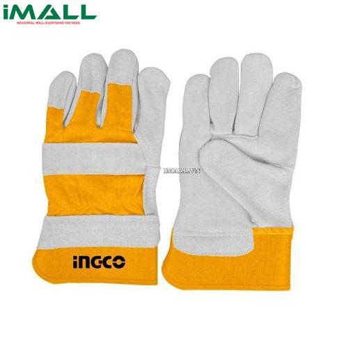 Găng tay vải da INGCO HGVC01