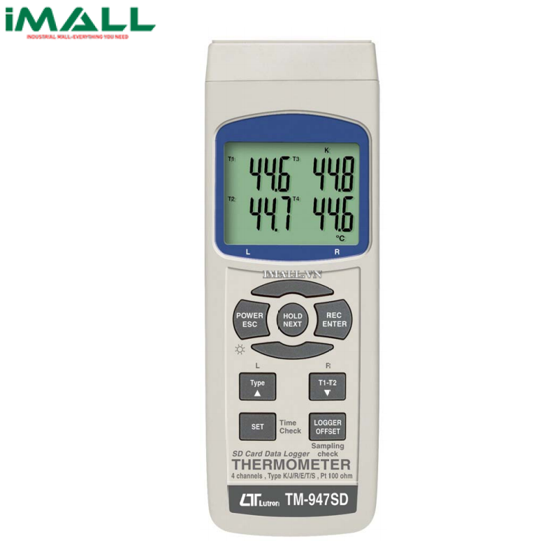 Thiết bị đo nhiệt độ 4 kênh LUTRON TM-947SD (K/J/R/S/E/T,Pt 100)