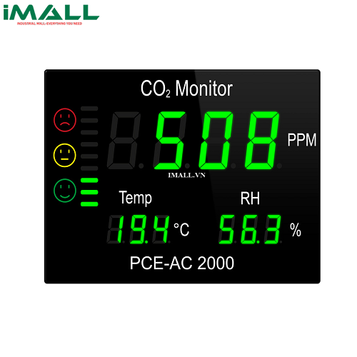 Máy đo chất lượng không khí PCE AC 2000 (CO2, nhiệt độ, độ ẩm)