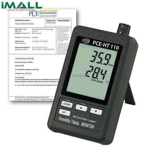 Thiết bị đo ghi nhiệt độ độ ẩm PCE HT110-ICA