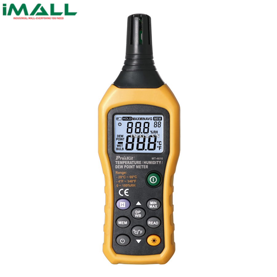 Thiết bị đo nhiệt độ, độ ẩm Pro'skit MT-4616