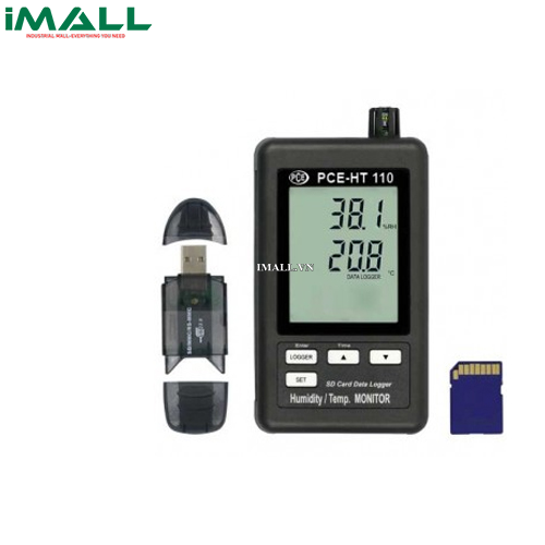 Thiết bị đo và ghi nhiệt độ, độ ẩm PCE HT110 (0~+50 °C / 10~ 90 % H.r)0