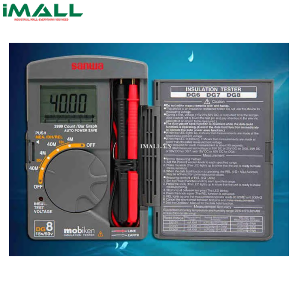 Máy đo điện trở cách điện Sanwa DG8 (15/50V/40MΩ)0