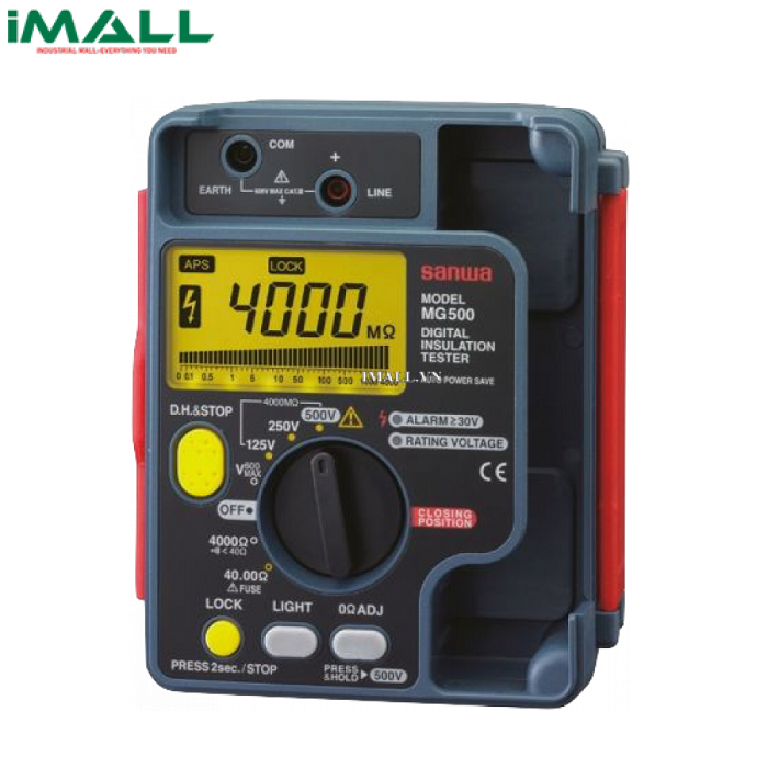 Máy đo điện trở cách điện SANWA MG500 (500/250/125V, 4000MΩ)0