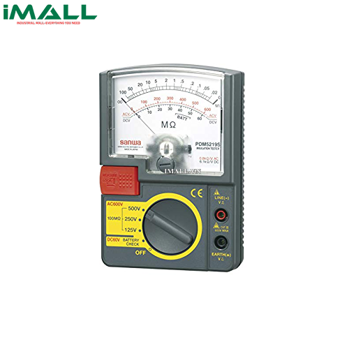 Máy đo điện trở cách điện chỉ thị kim SANWA PDM5219S (125V/250V/500V, 100MΩ)0