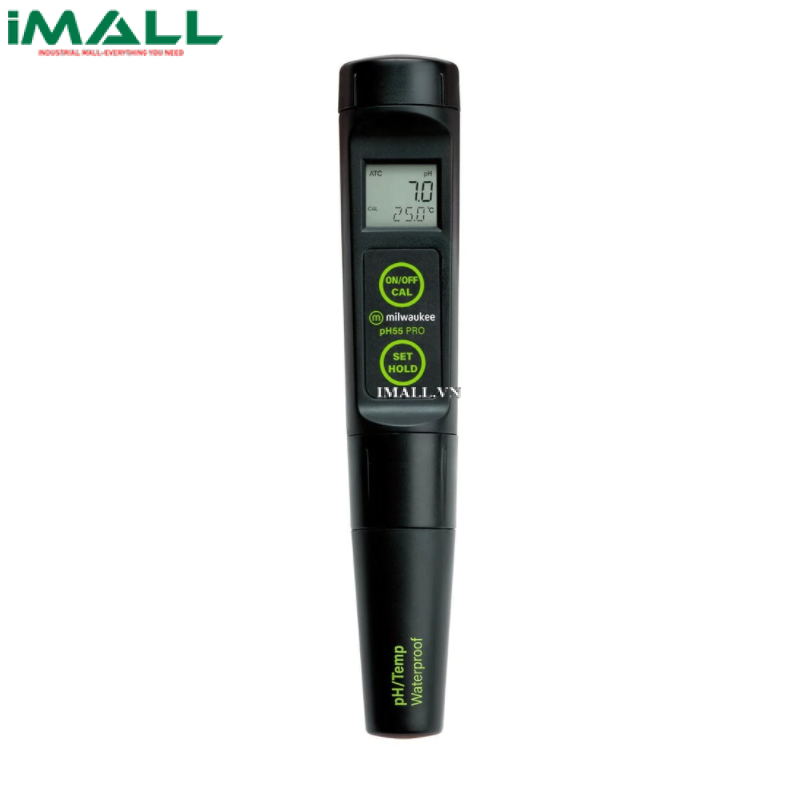 Bút đo pH/nhiệt độ điện tử MILWAUKEE pH55 PRO  (chống vô nước, -2~16pH)